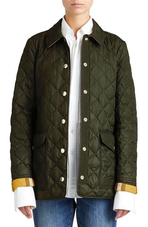 burberry westbridge quilted jacket green|Women's Burberry Westbridge Quilted Jacket, Size X.